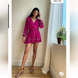 Free People Delilah Wrap Mini Dress
